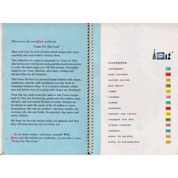 Praise for the Cook Vintage Crisco Advertising Cookbook Mid-Century Spiral Bound - Picture 3 of 7